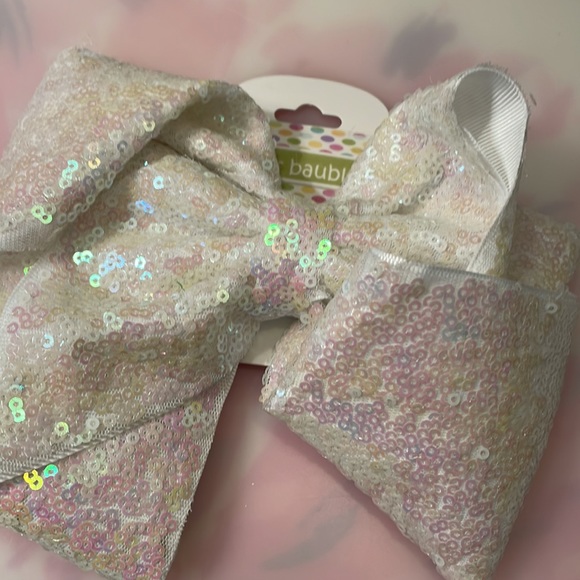 NWT Set of 3 Sequence Holiday 8” Bows - Picture 2 of 4